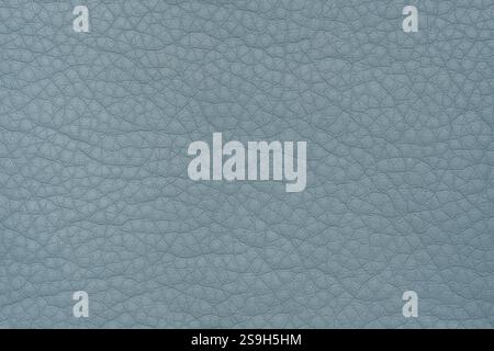 Close up of light blue leather or eco leather texture, ideal for use as a background, material, or design element. Stock Photo