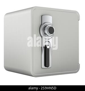 Safe box. Combination Lock Safe, 3D rendering isolated on white background Stock Photo