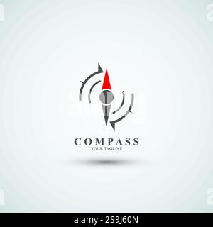 Compass logo design icon template Stock Vector