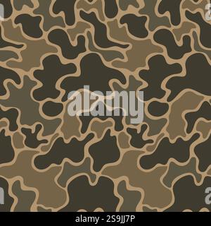 vector old school camouflage, duck hunter camouflage Stock Vector