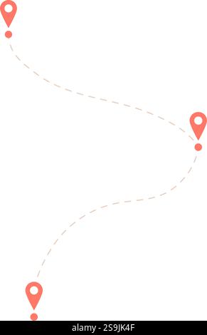 Mobile Gps Navigation In Flat Style Stock Vector