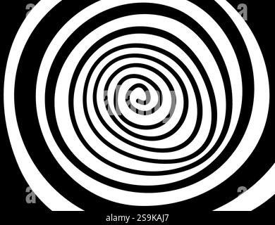 Hypnosis visualisation conept endless spiral Stock Photo