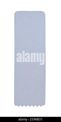 old entry blank ticket on white background Stock Photo - Alamy
