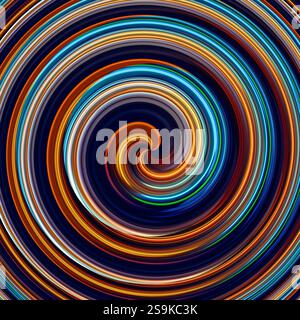 Hypnosis visualisation conept endless spiral Stock Photo