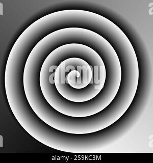 Hypnosis visualisation conept endless spiral Stock Photo