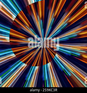 Hypnosis visualisation conept endless spiral Stock Photo