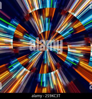 Hypnosis visualisation conept endless spiral Stock Photo