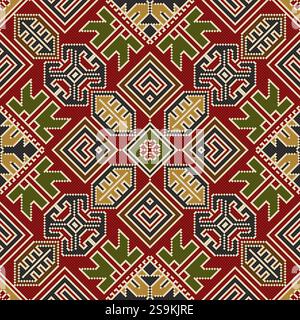 Persian seamless pattern, vector template design. Stock Vector