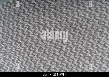 Gray linen or cotton fabric close-up. Fabric textured background. High quality photo Stock Photo