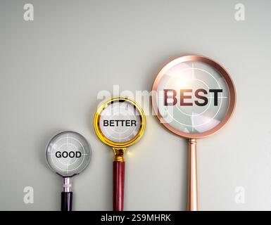 Good - Better - Best Stock Photo - Alamy