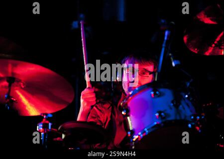 Milan Italy 26/07/2011 :Ninja, drummer of the Subsonica, Italian rock Band, during the live concert at the Arena Stock Photo