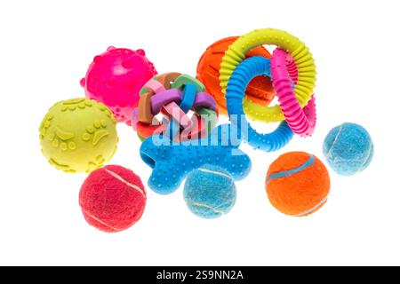 dog toys isolated on white background Stock Photo
