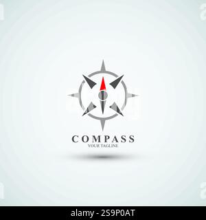 Compass logo design icon template illustration Stock Vector