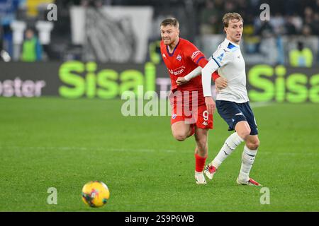 Olimpico Stadium, Rome, Italy - Lucas Da Cunha of Como runs with the ...