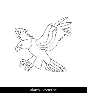eagle emoji symbol sign icon vector illustration Stock Vector