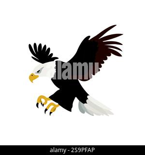 eagle emoji symbol sign icon vector illustration Stock Vector