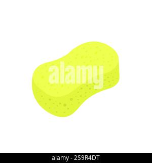 sponge cleaning clean vector illustration symbol sign icon foam kitchen bath Stock Vector