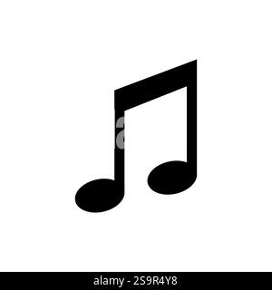 quavers musical notes emoji symbol sign icon vector illustration Stock Vector