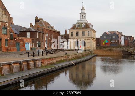The Custom House in Kings Lynn on Purfleet Quay Stock Photo