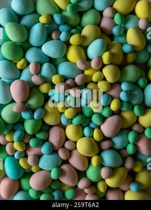 Close up of a bunch of Colorful Candies Stock Photo