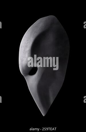 Black mask isolated on black background with clipping path Stock Photo