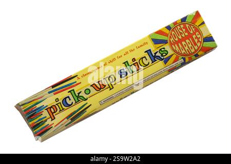 Pick Up sticks game by House of Marbles in box isolated on white background Stock Photo