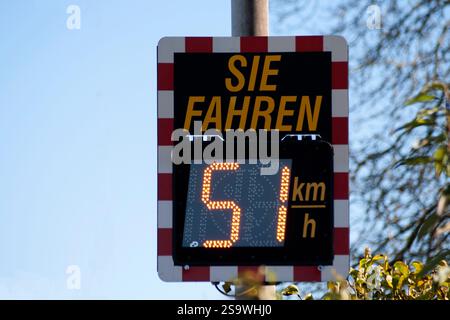 information sign which shows the car driver how fast you drive Stock ...