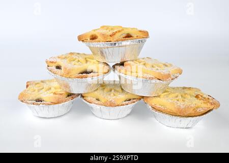 A stack of mince pies – Wales, UK Stock Photo