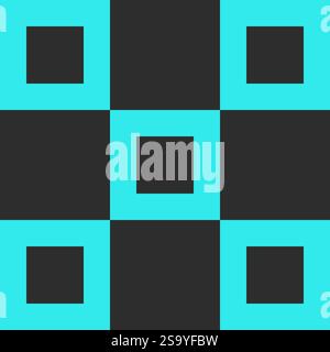 Y2K inspired square pattern with a seamless grid layout, perfect for modern backgrounds, wallpapers, and digital projects. High quality vector illustr Stock Vector