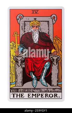 tarot card the Emperor Stock Photo - Alamy