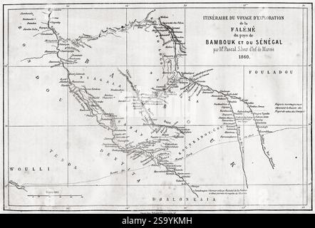 Map of the Senegal River Stock Photo - Alamy