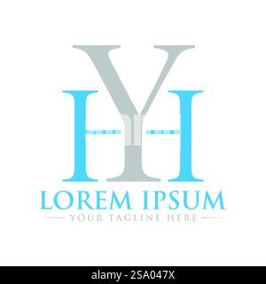 HY Logo Design Stock Vector