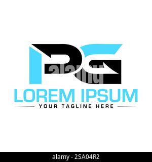 PG Letter Logo Design Stock Vector
