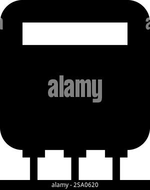 Electric meter home electricity power counts energy measuring consumption equipment icon black color vector illustration image flat style simple. Electric meter home electricity power counts energy measuring consumption equipment icon black color vector illustration image flat style Stock Vector