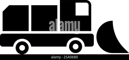 Snowblower snow clear machine snowplow truck plough clearing vehicle equipped seasons transport winter highway service equipment clean icon black color vector illustration image flat style simple. Snowblower snow clear machine snowplow truck plough clearing vehicle equipped seasons transport winter highway service equipment clean icon black color vector illustration image flat style Stock Vector