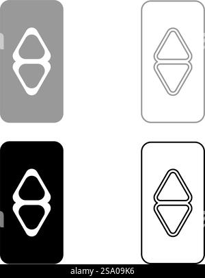 lift button elevator panel up and down each floor with arrow choice set icon grey black color vector illustration image simple solid fill outline contour line thin flat style. lift button elevator panel up and down each floor with arrow choice set icon grey black color vector illustration image solid fill outline contour line thin flat style Stock Vector