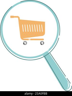Marketing Business icon flat design Stock Vector
