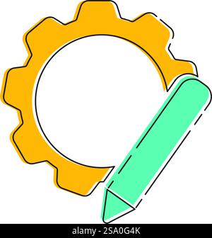 Marketing Business icon flat design Stock Vector