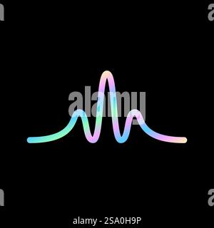 Sound wave music logo vector design Stock Vector