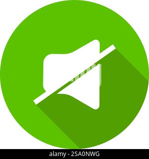 Loudspeaker icon flat design template Stock Vector