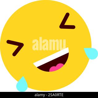 Emoticon icon new design editable stroke Stock Vector