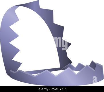 Animal metal trap icon. Cartoon of animal metal trap vector icon for web design isolated on white background. Animal metal trap icon, cartoon style Stock Vector