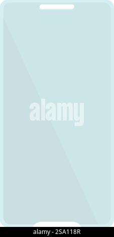 protect phone screen protector cartoon vector illustration Stock Vector ...