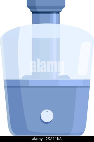 Plastic smoothie juicer icon cartoon vector. Blender ice. Vitamin fresh processor. Plastic smoothie juicer icon cartoon vector. Blender ice Stock Vector