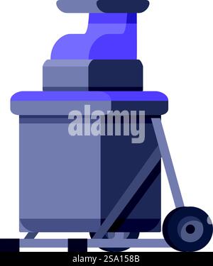 Garden shredder nature icon cartoon vector. Summer working. Chipper ...