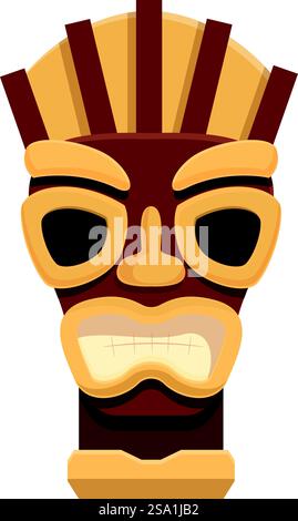 Inca wood totem icon cartoon vector. Ancient native. Animal tribal ...