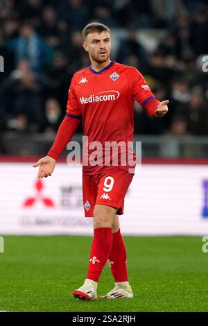 Olimpico Stadium, Rome, Italy - Lucas Da Cunha of Como runs with the ...