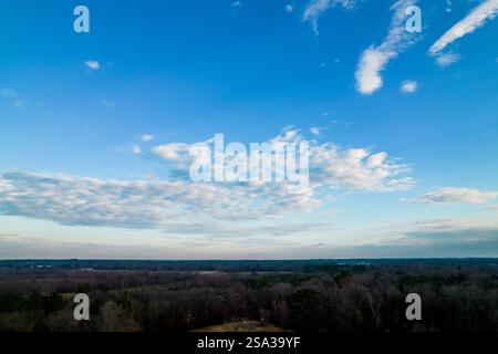 A drone shot of the skies Stock Photo