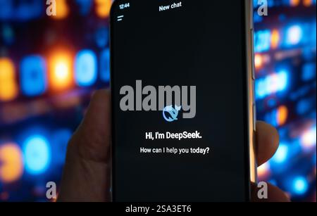 DeepSeek AI technology application Stock Photo