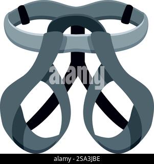 Flat design of binoculars icon, isolated on white, suitable for exploration and navigation themes. Vector illustration of grey binoculars Stock Vector